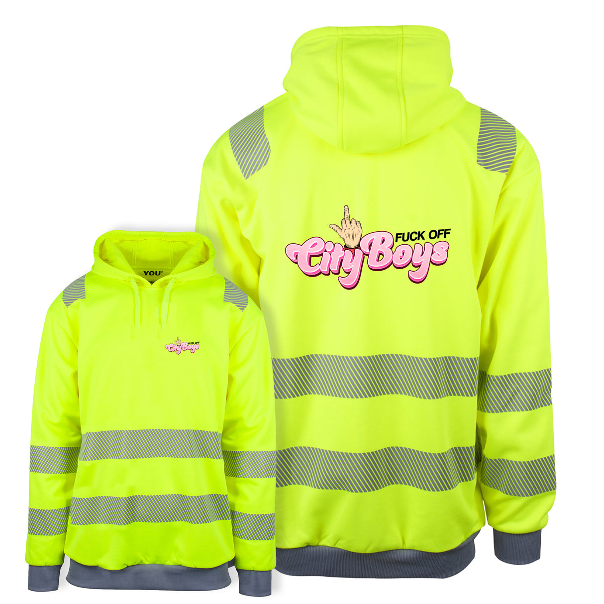 Fuck Off Cityboys 2.0 - Reflekshoodie