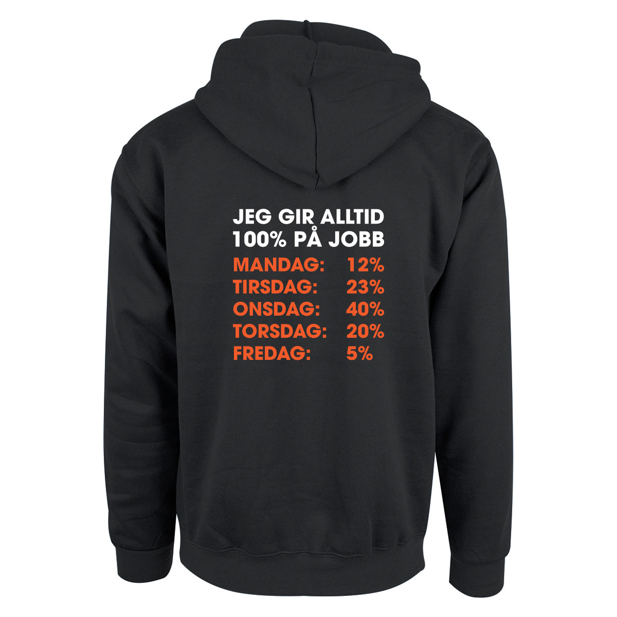 Jeg gir alltid 100% - hettegenser
