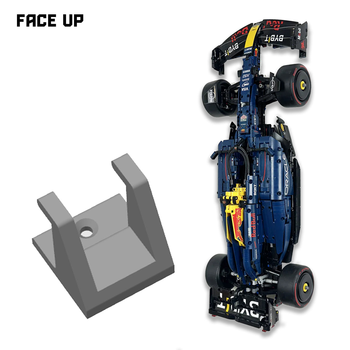 (42206) Oracle Red Bull Racing RB20 F1 - Face Up Veggfeste (3D-print)