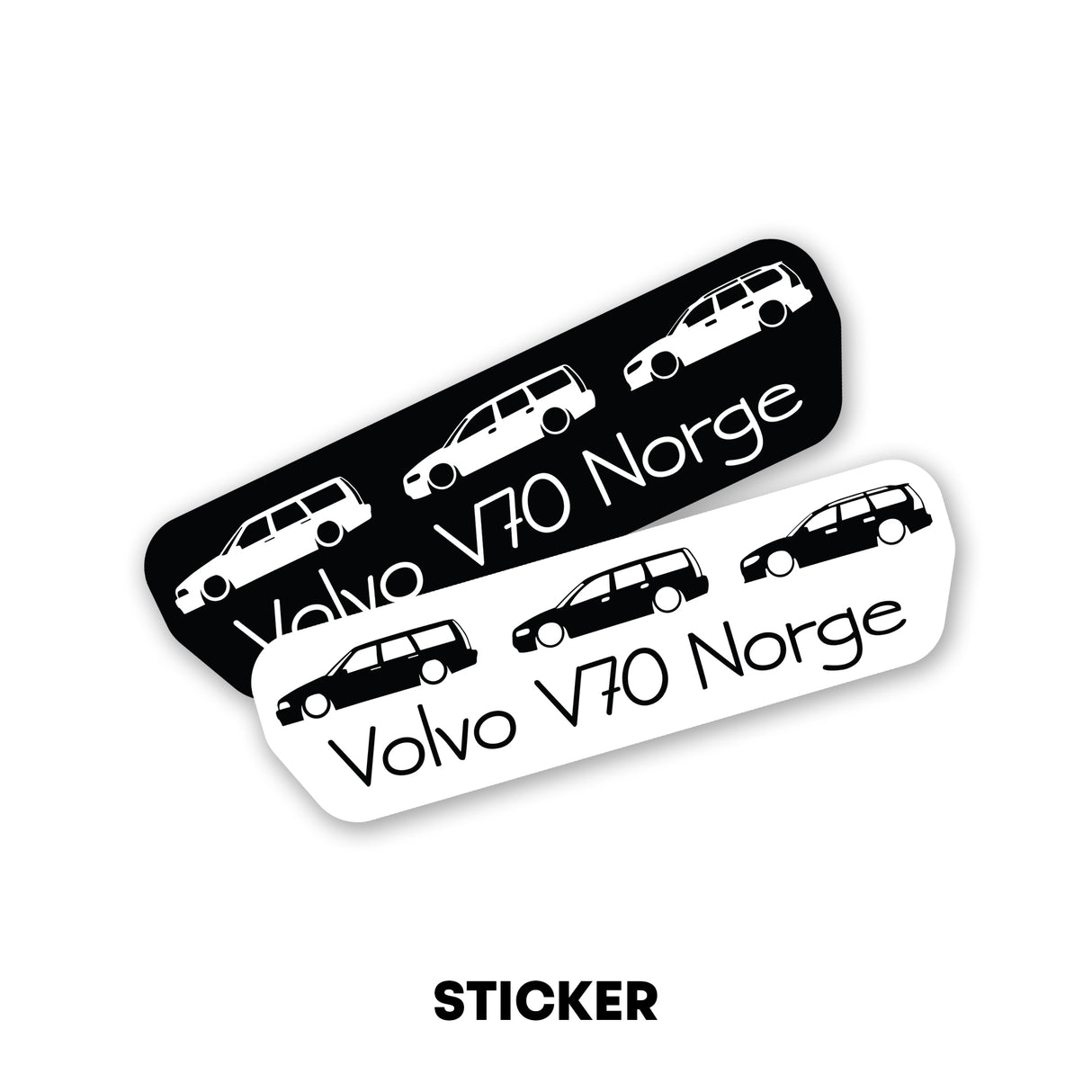 Volvo V70 Norge – Sticker