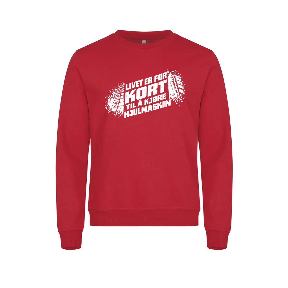 Hjulmaskin Genser – Rød – foran