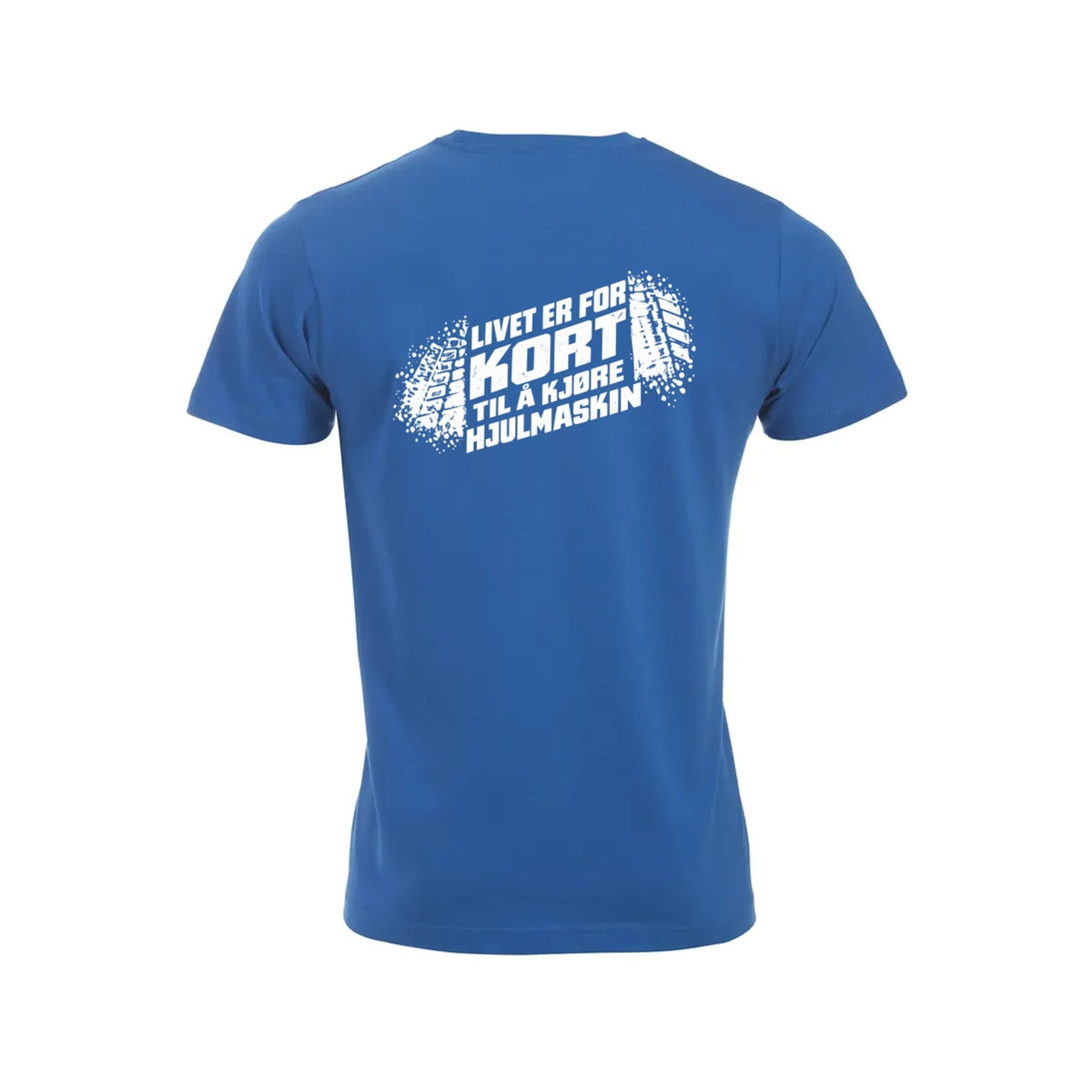 Hjulmaskin T-skjorte – Blå – bak