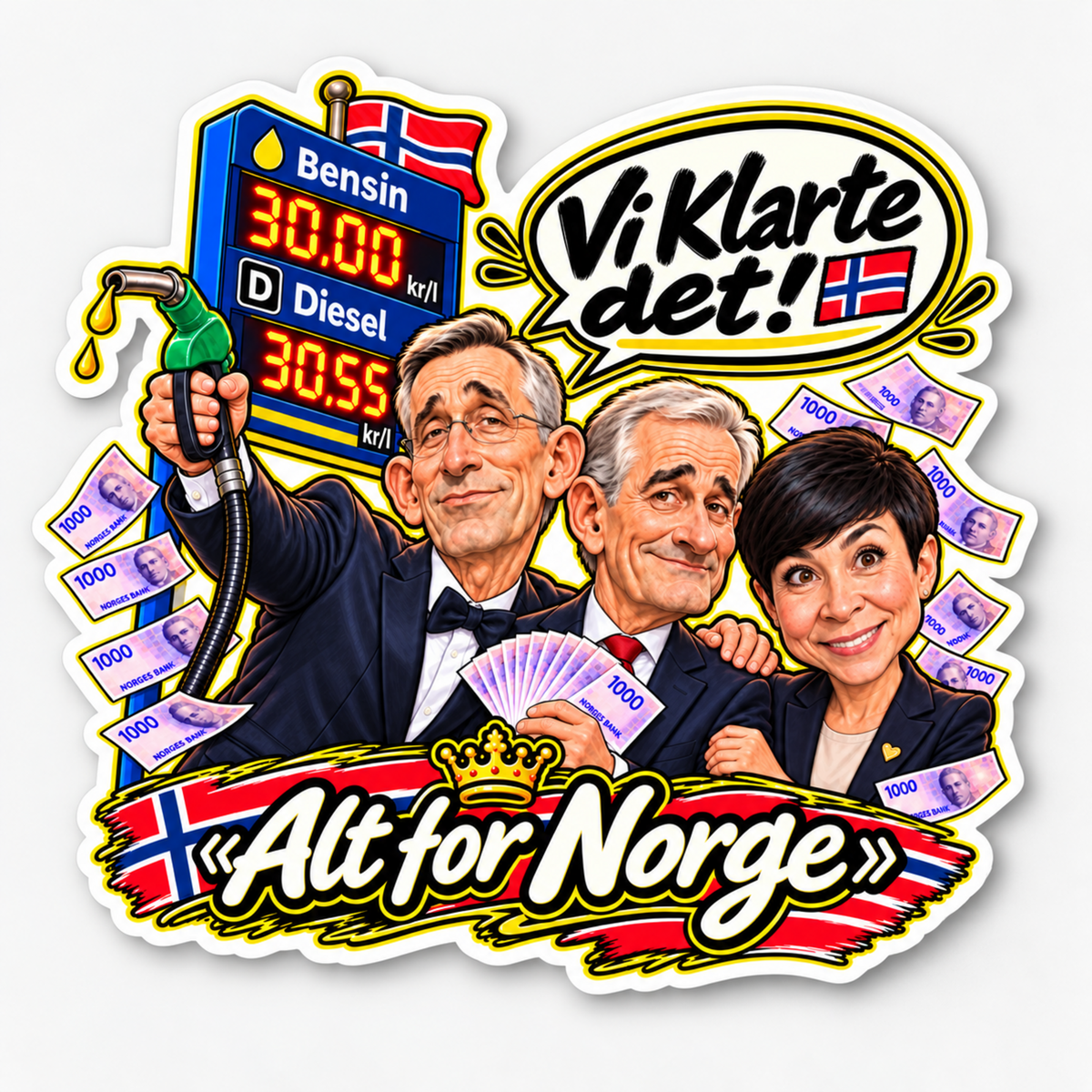 "Alt for Norge" – Sticker