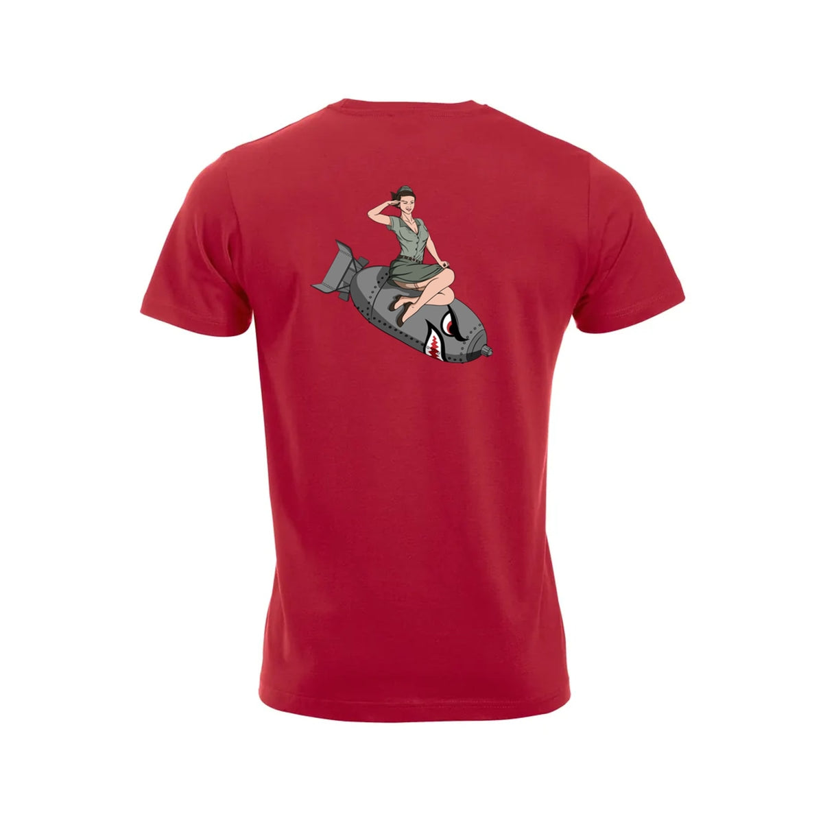 BomberChick T-skjorte – Rød – bak