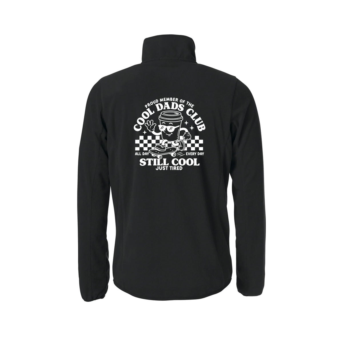 Cool Dads Club Fleecejakke – Sort – bak