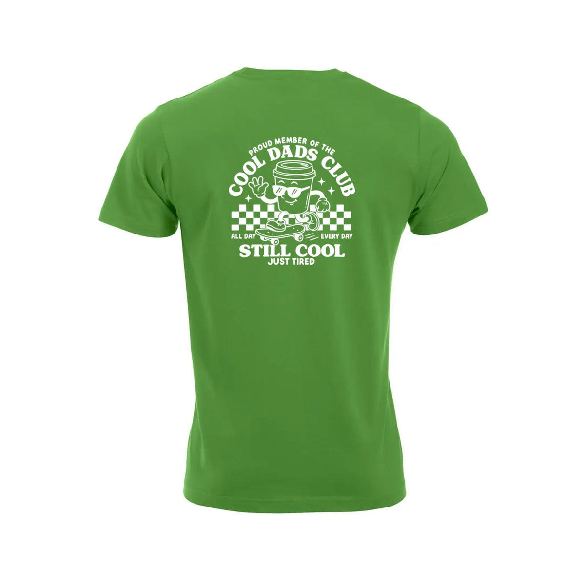 Cool Dads Club t-skjorte – Grønn – bak