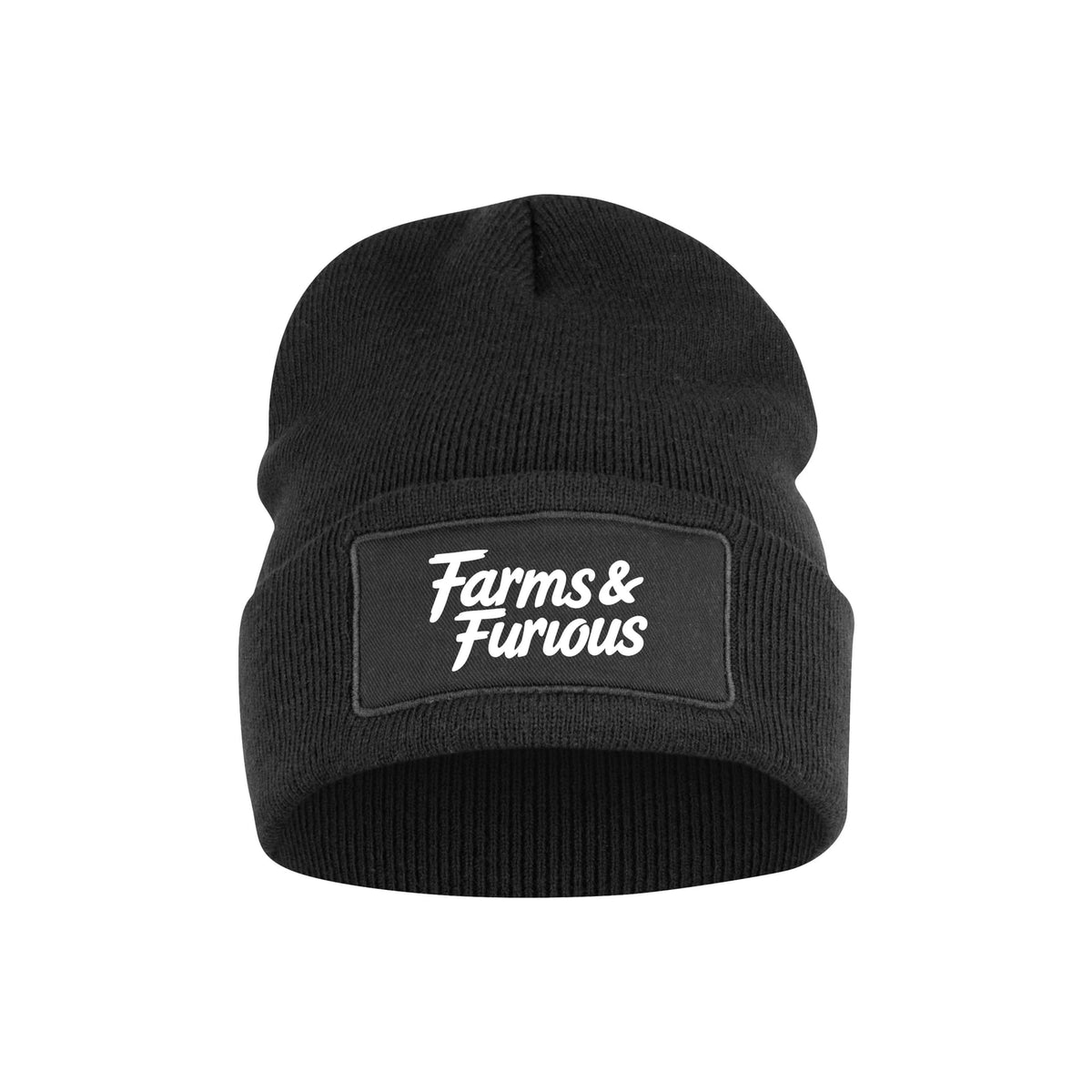 Farms & Furious Strikkalue – Sort – foran