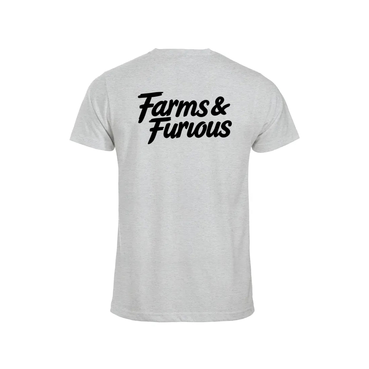Farms & Furious T-skjorte – Aske – bak
