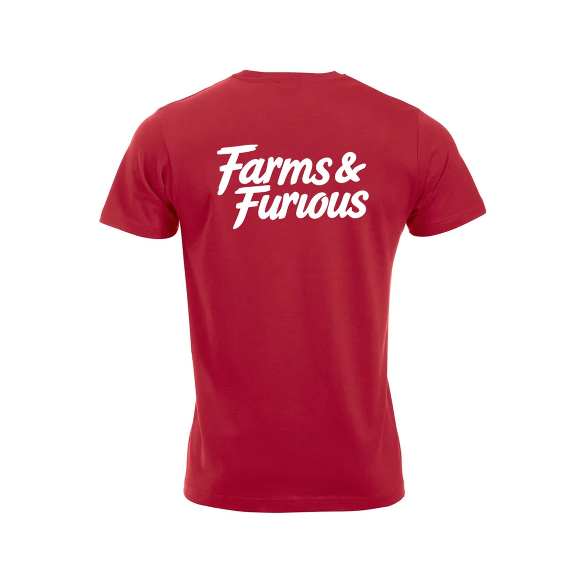 Farms & Furious T-skjorte – Rød – bak