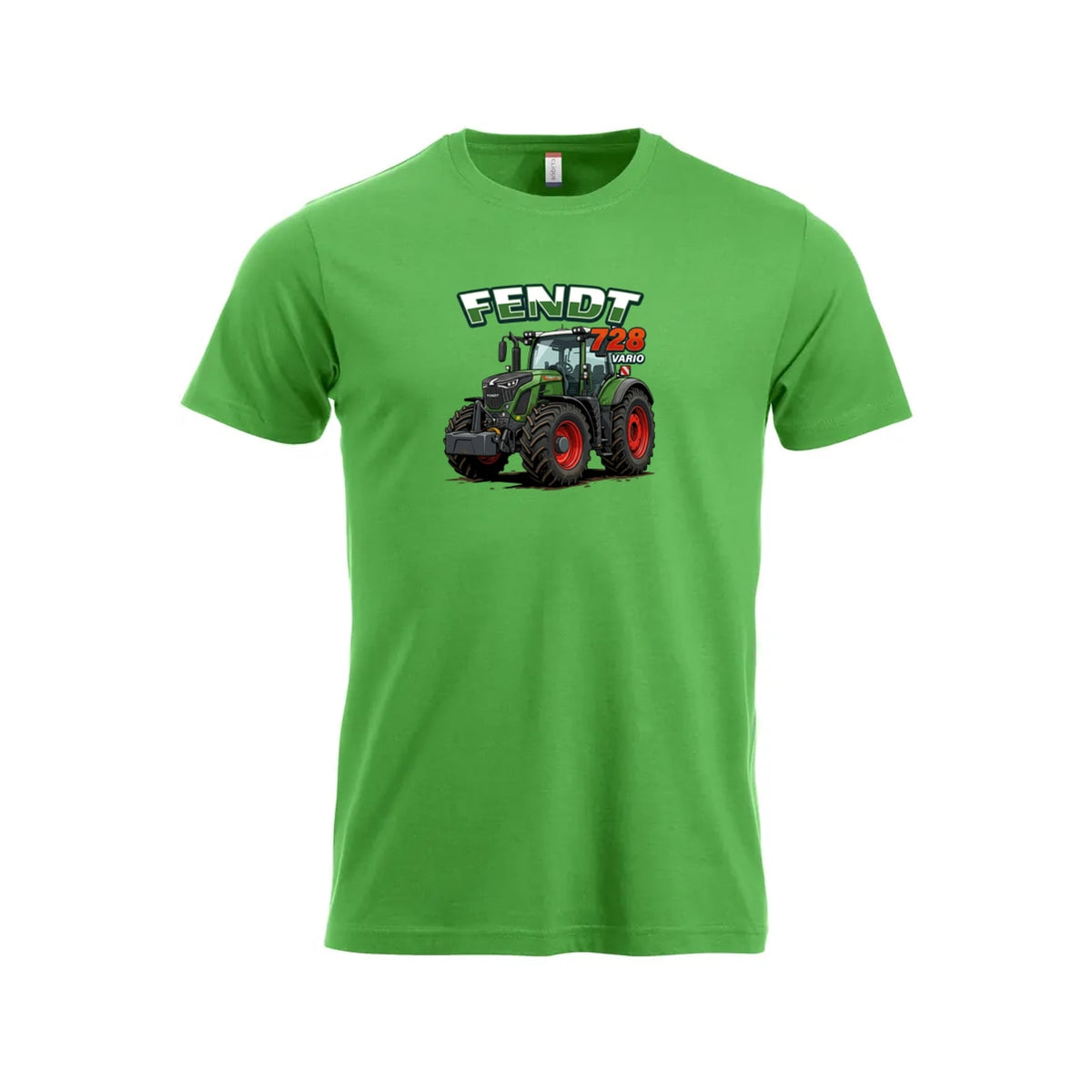 Fendt 728 Vario T-skjorte – Grønn – foran