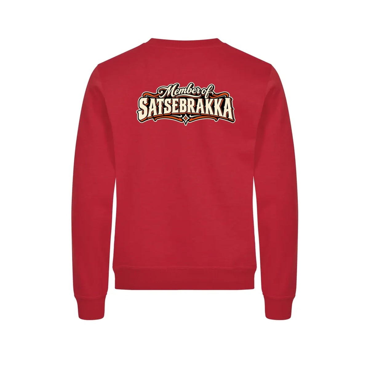 Satsebrakka Genser – Rød – bak