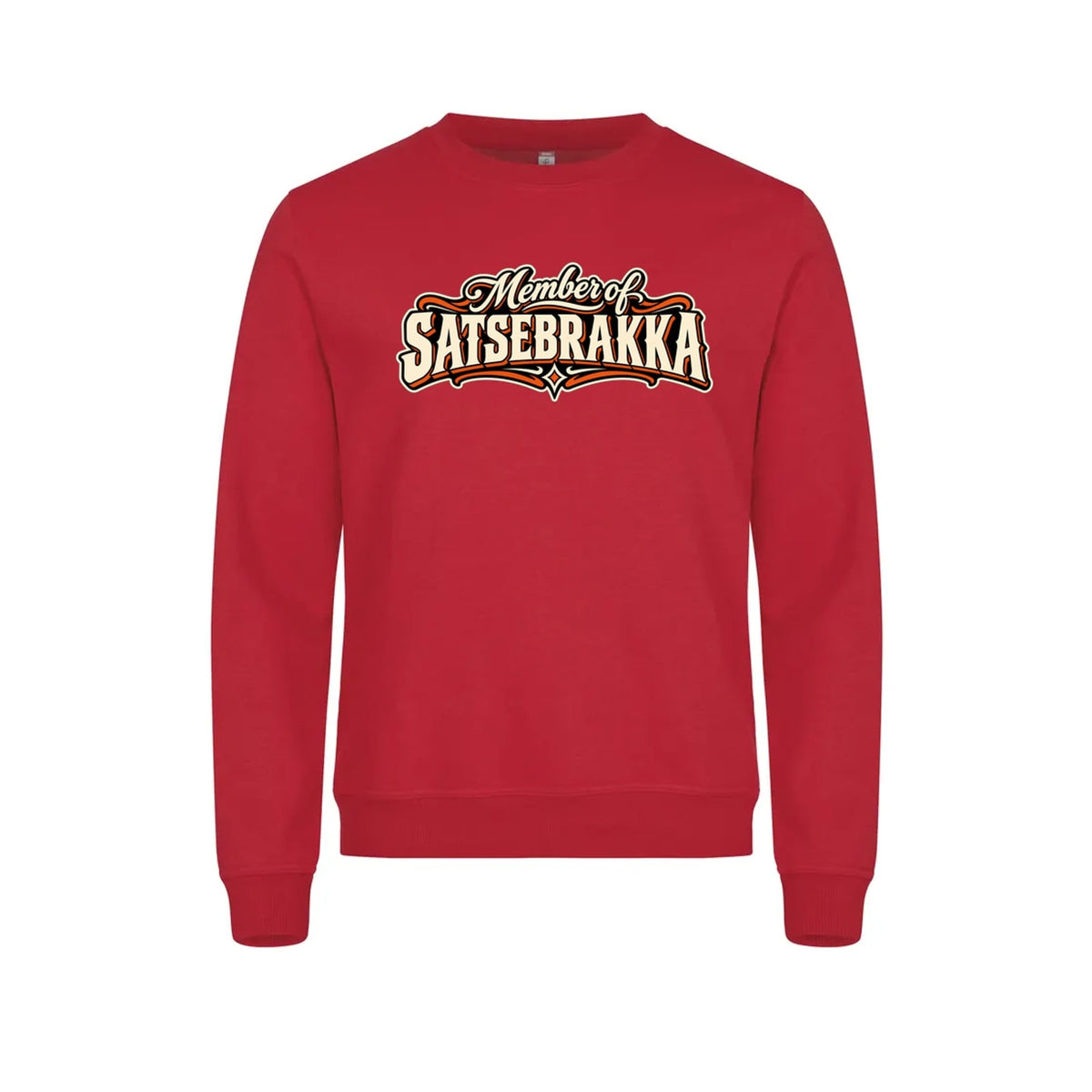 Satsebrakka Genser – Rød – foran