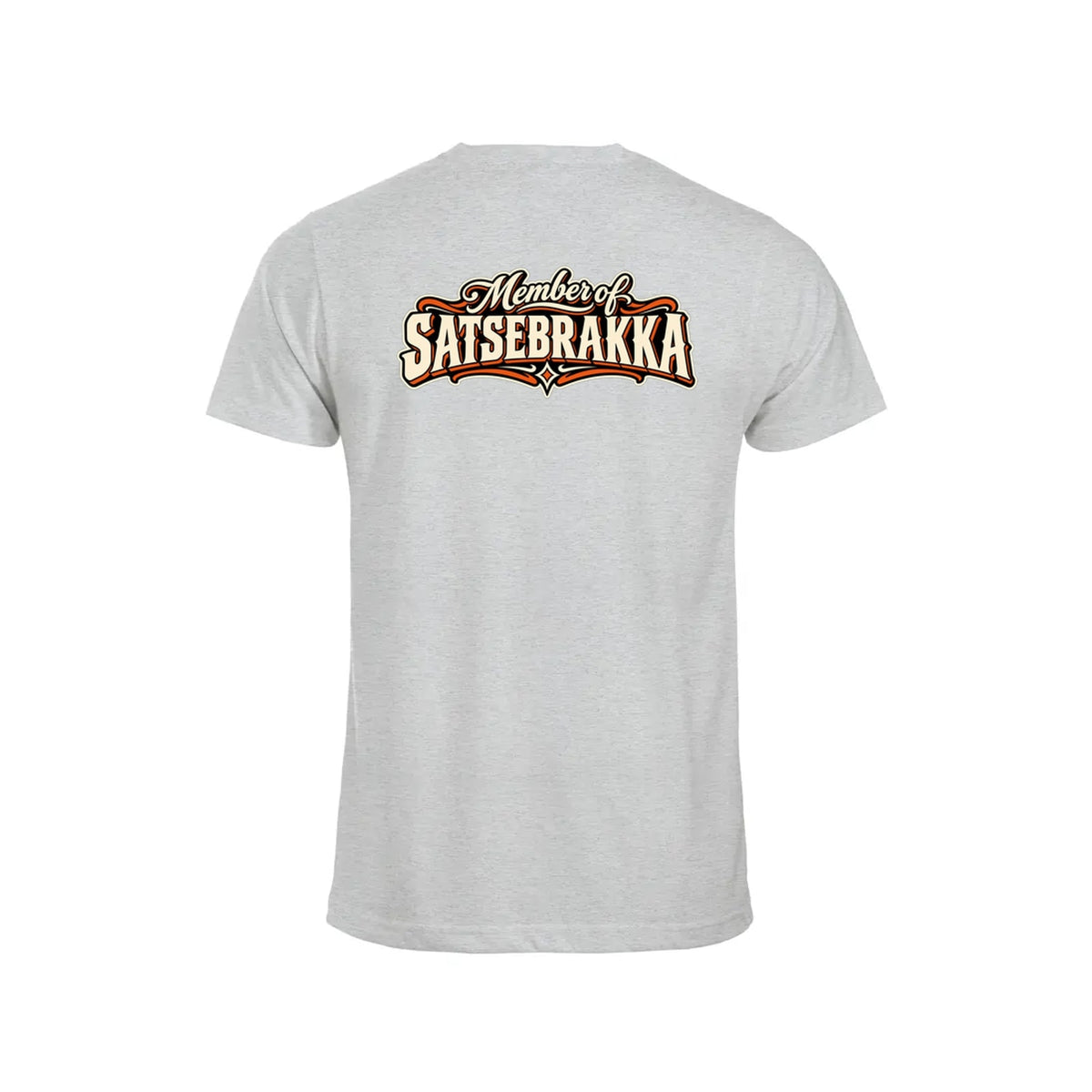 Satsebrakka T-skjorte – Aske – bak