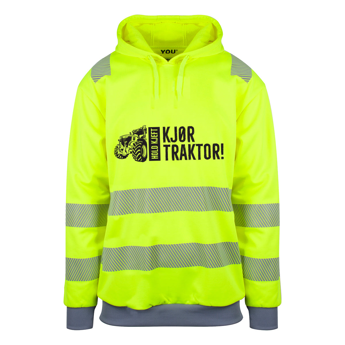 Hold kjeft Kjør traktor - Reflexhoodie