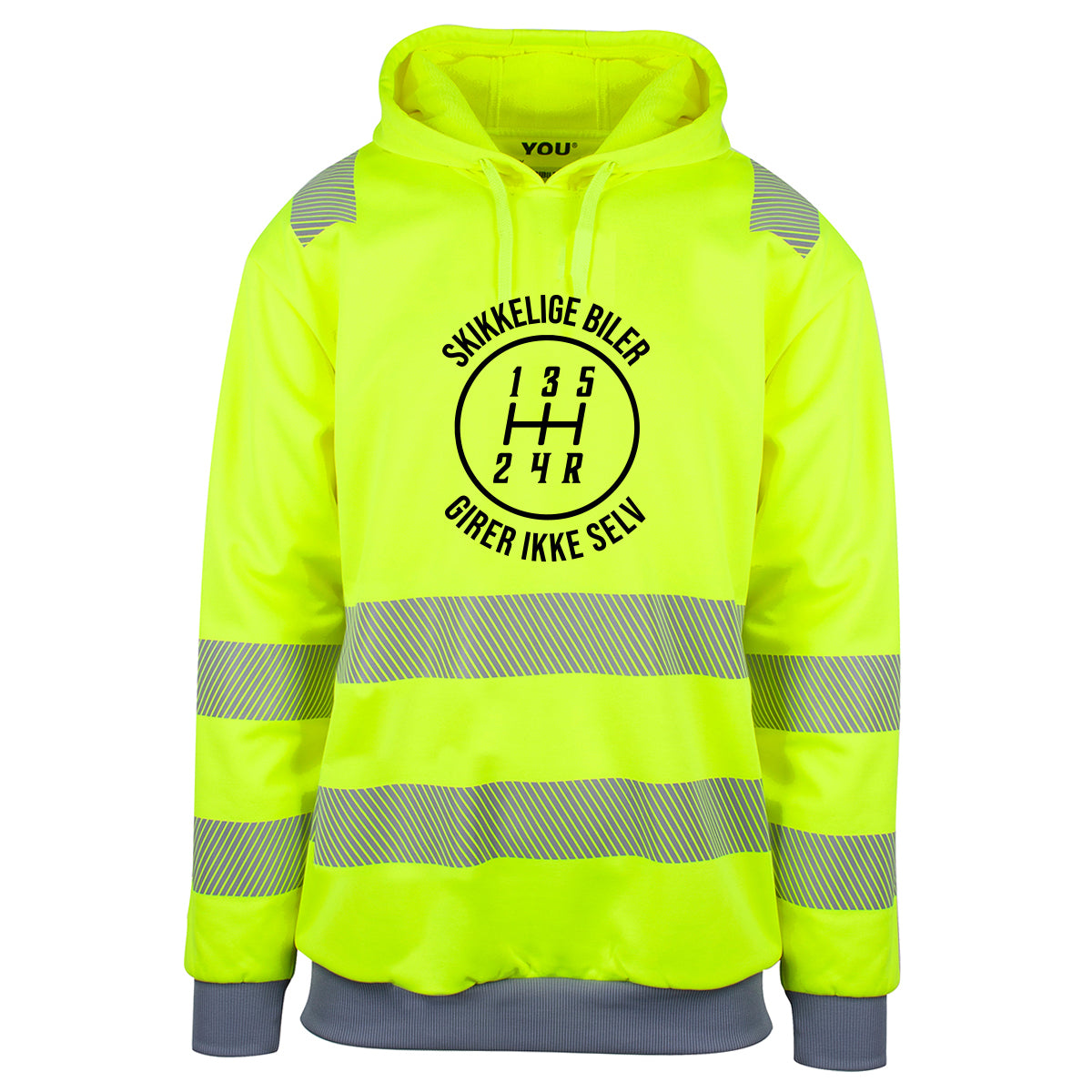 Skikkelige biler - reflekshoodie