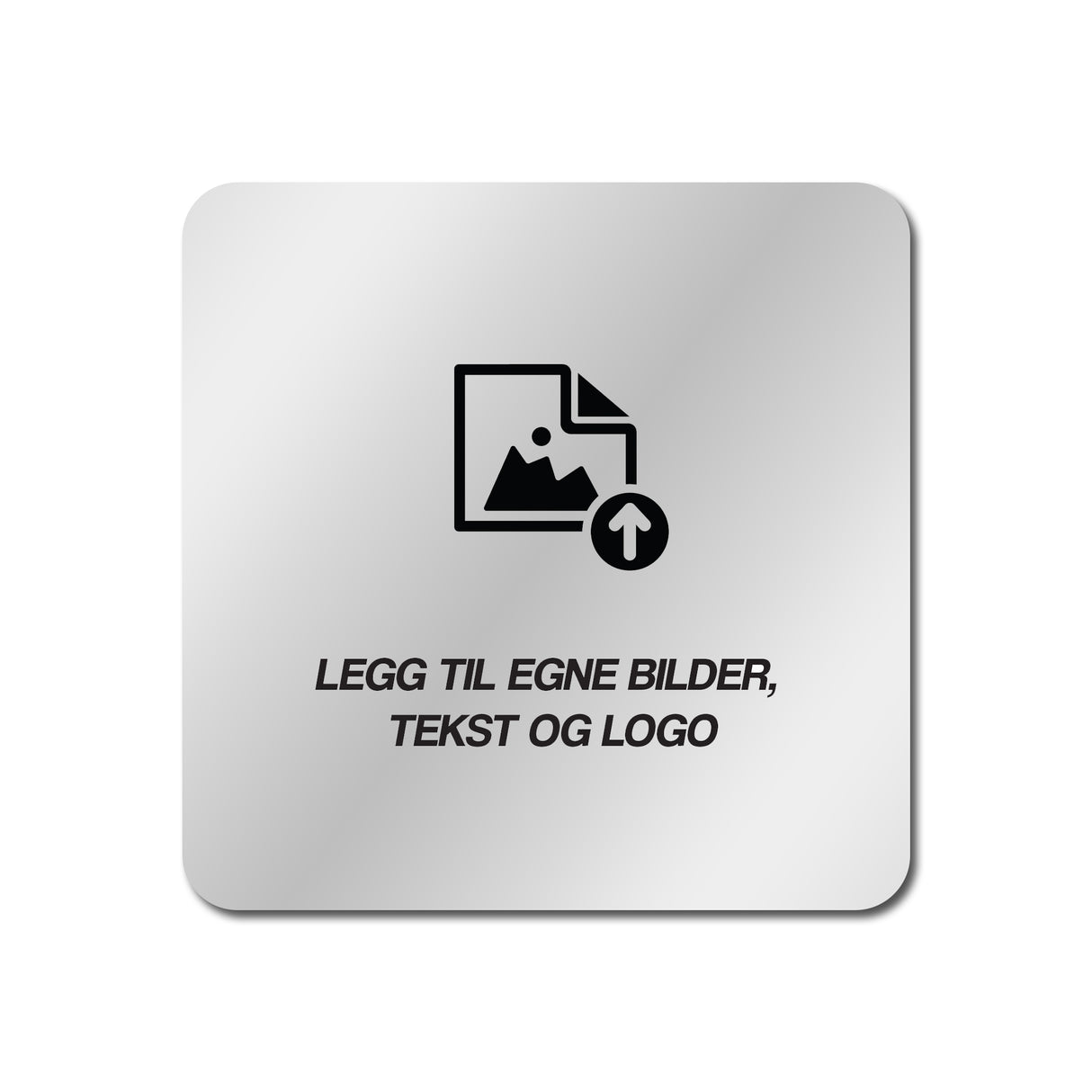 Custom klistremerke med hvit kant (selvdesign)