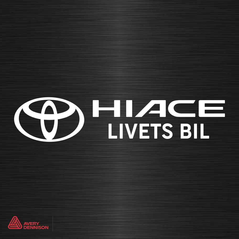 Hiace Livets Bil - Sticker