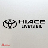 Hiace Livets Bil - Sticker