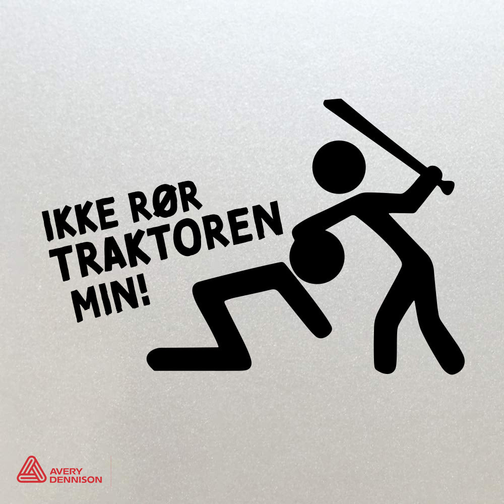 Ikke rør traktoren min! - Sticker