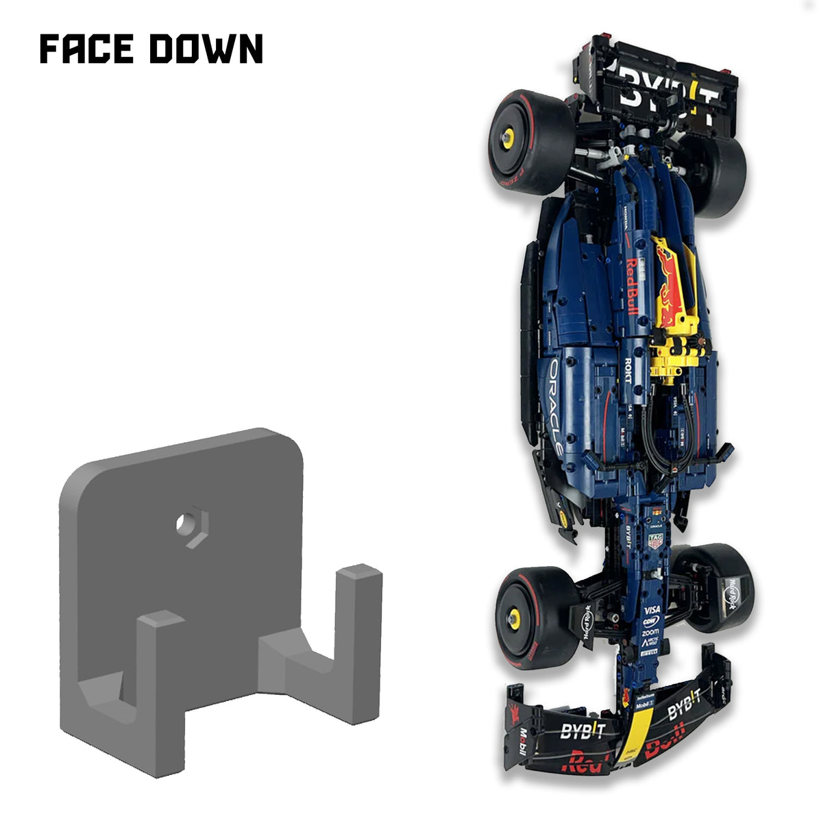 (42206) Oracle Red Bull Racing RB20 F1 - Face Down Veggfeste (3D-print)