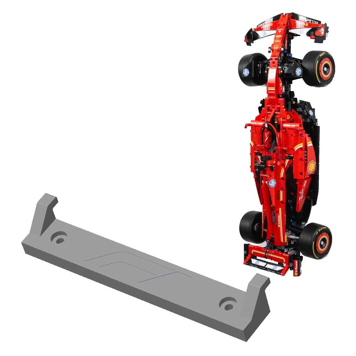 (42207) Ferrari SF-24 F1-bil - Veggfeste (3D-print)