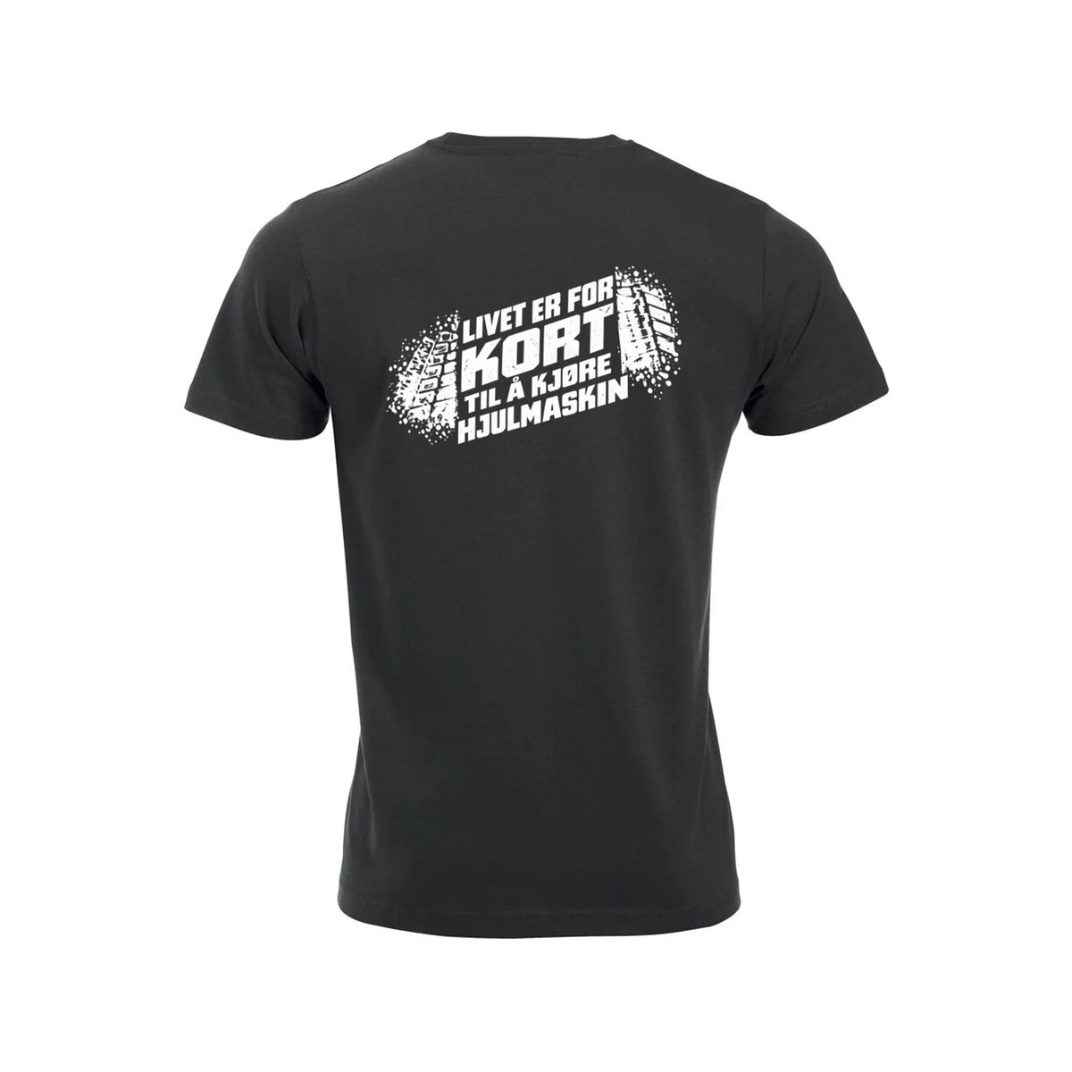 Hjulmaskin T-skjorte – Sort – bak