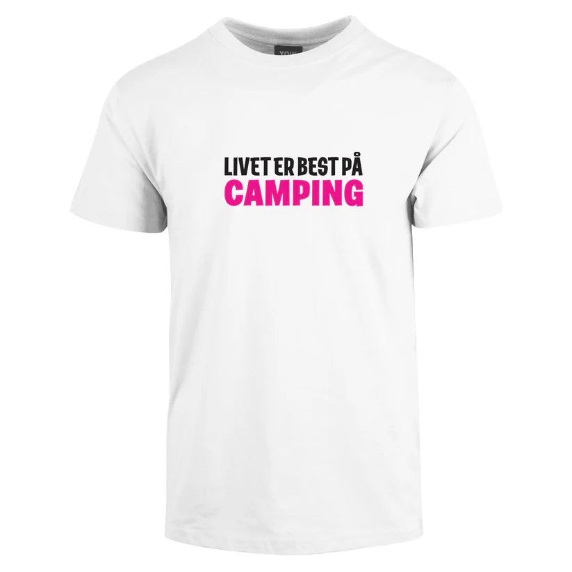 Livet er best på Camping - tskjorte (Outlet)