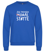 Moral Støtte Genser – Blå – foran