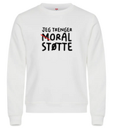 Moral Støtte Genser – Hvit – foran