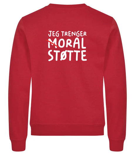 Moral Støtte Genser – Rød – bak