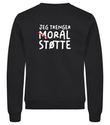 Moral Støtte Genser – Sort – bak