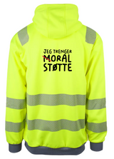Moral Støtte Reflekshoodie – Safety Gul – bak