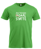 Moral Støtte T-skjorte – Grønn – foran