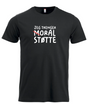 Moral Støtte T-skjorte – Sort – foran