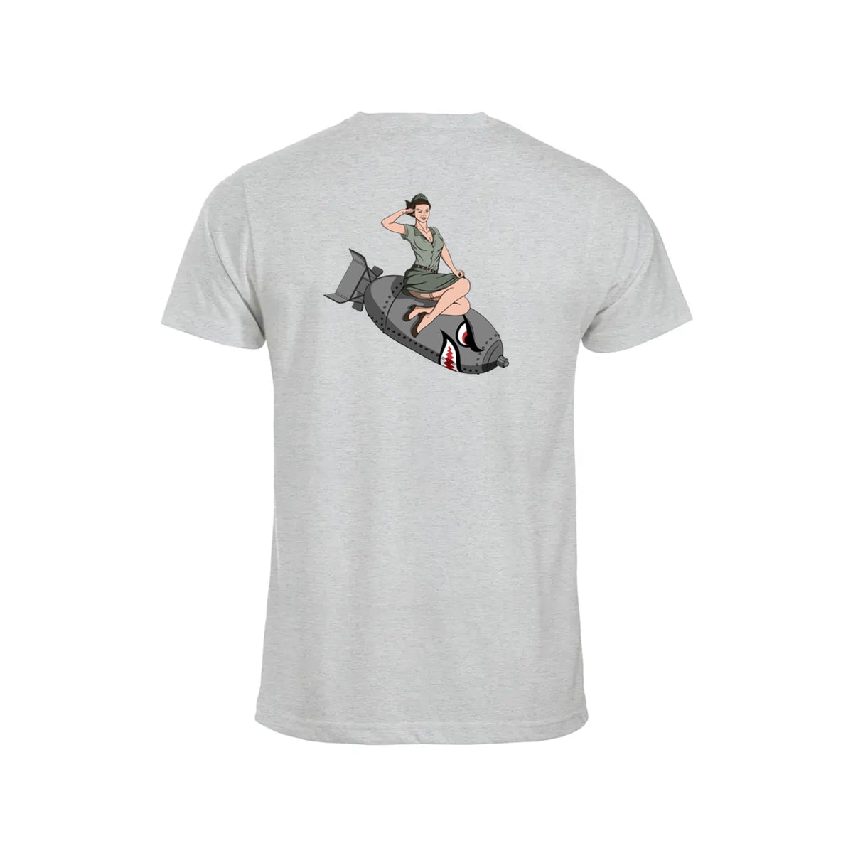 BomberChick T-skjorte – Aske – bak