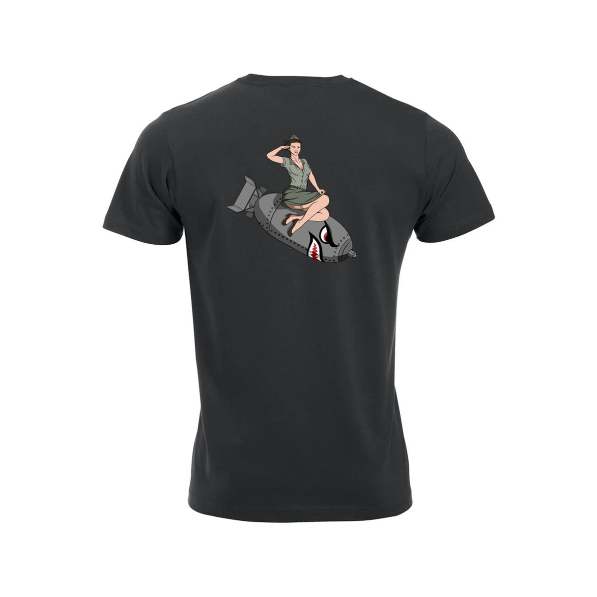 BomberChick T-skjorte – Sort – bak