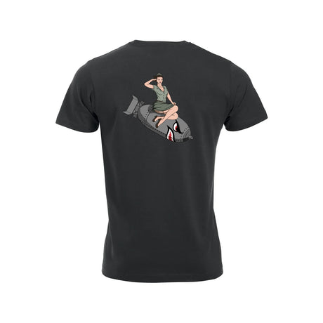 BomberChick T-skjorte – Sort – bak