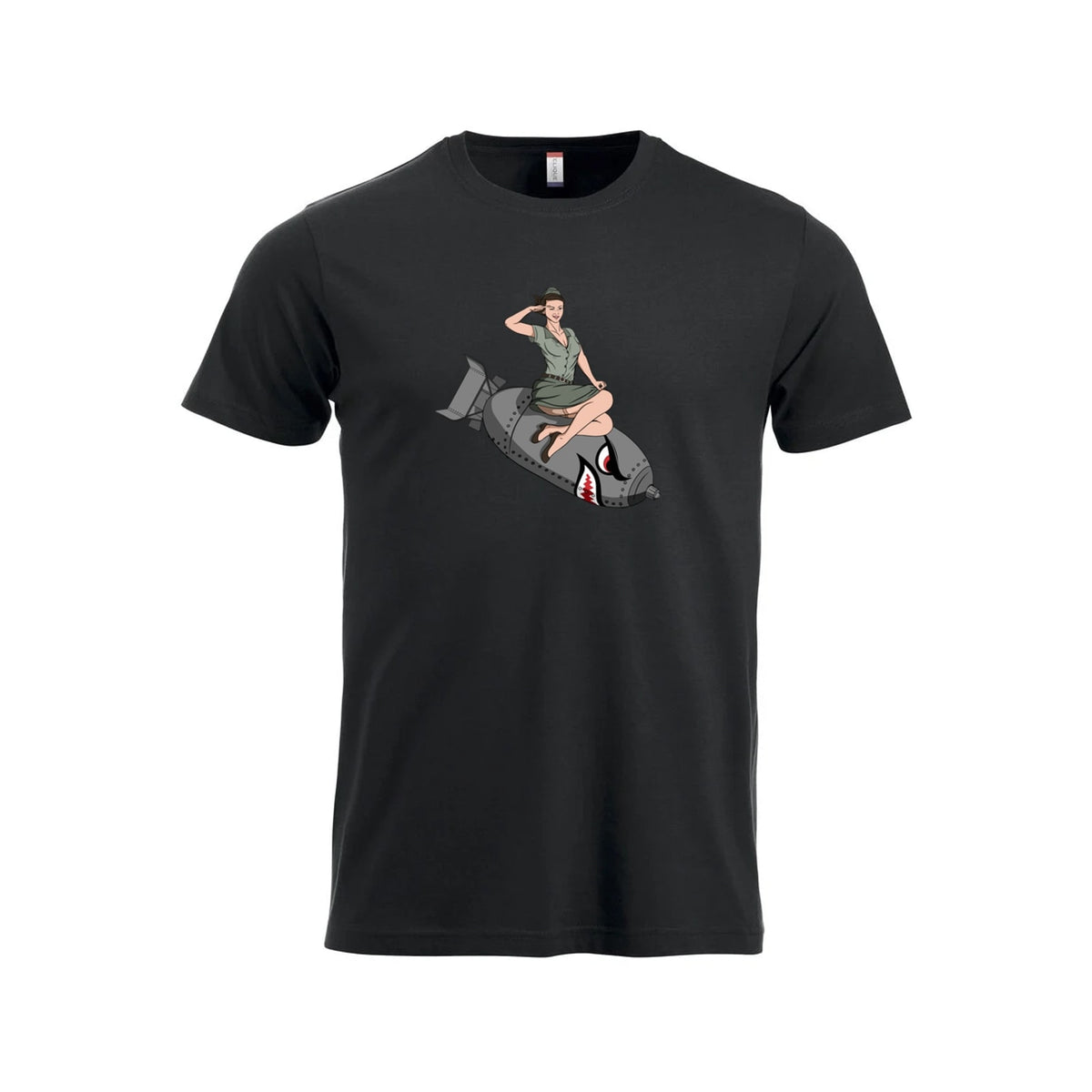 BomberChick T-skjorte – Sort – foran