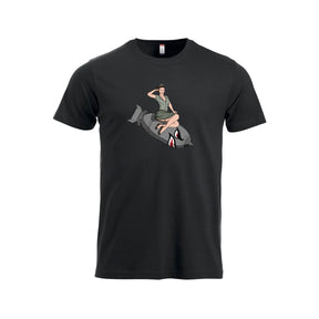 BomberChick T-skjorte – Sort – foran