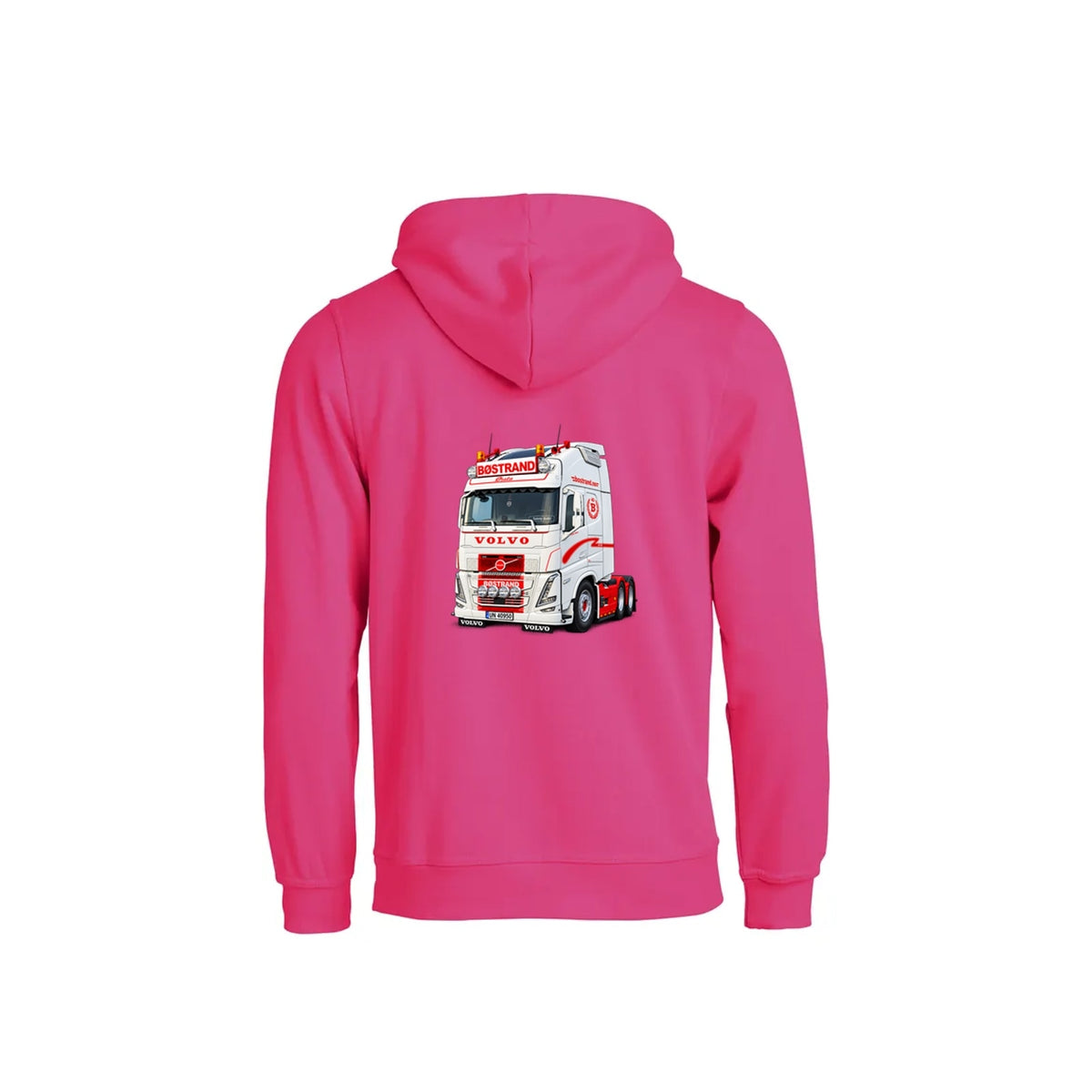 Bøstrand FH Hettegenser – Rosa – bak