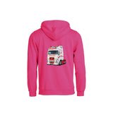 Bøstrand FH Hettegenser – Rosa – bak