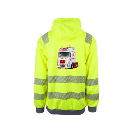 Bøstrand FH Reflekshoodie – Safety Gul – bak