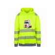 Bøstrand FH Reflekshoodie – Safety Gul – foran