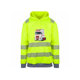 Bøstrand FH Reflekshoodie – Safety Gul – foran