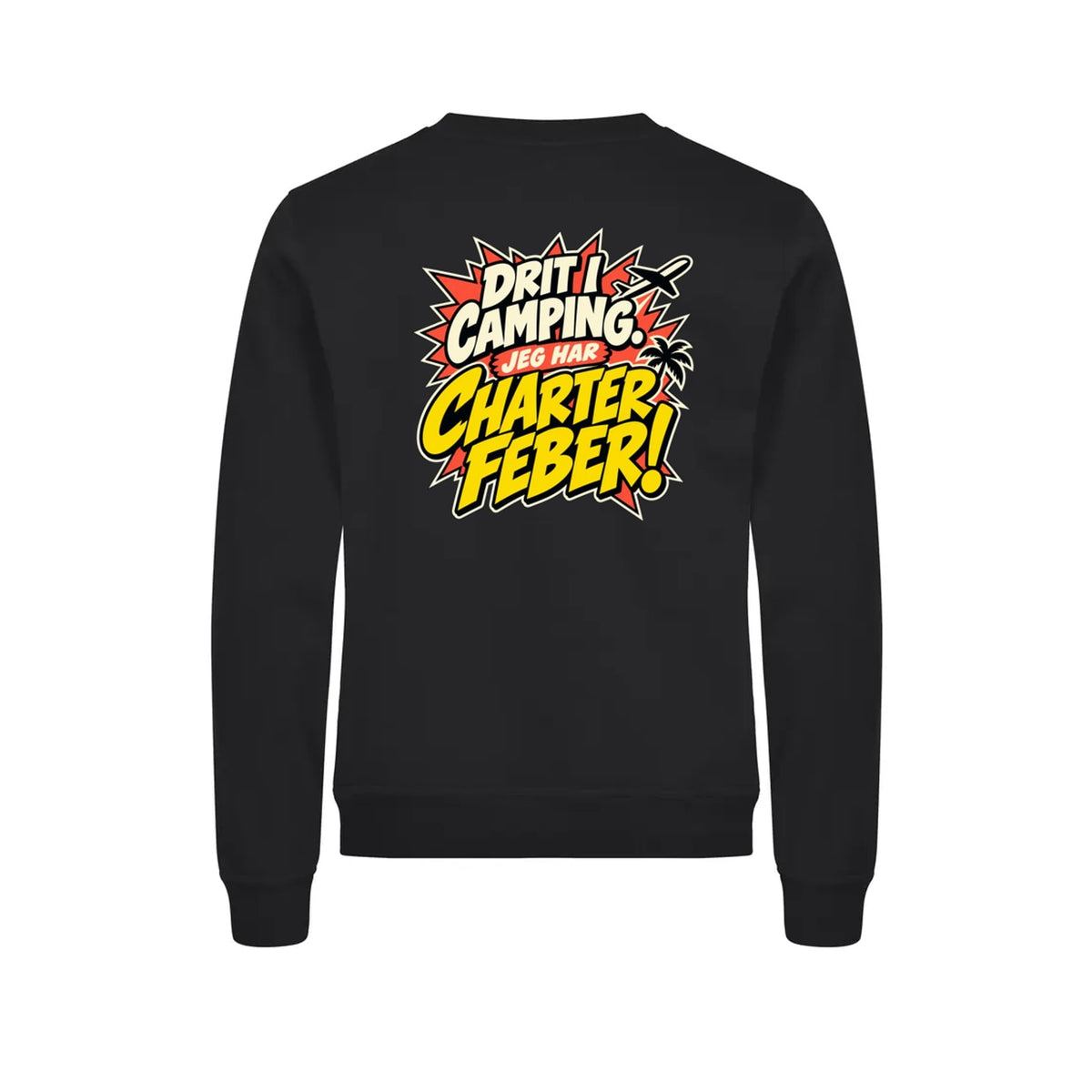 Charterfeber Genser – Sort – bak