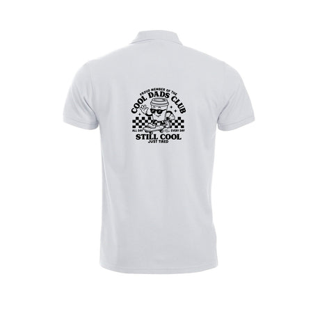 Cool Dads Club Piquetskjorte – Hvit – bak