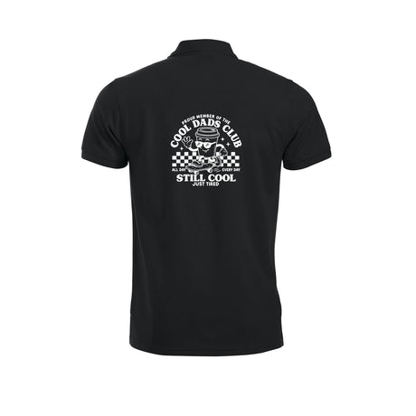 Cool Dads Club Piquetskjorte – Sort – bak