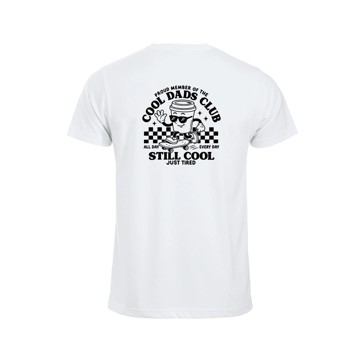 Cool Dads Club t-skjorte – Hvit – bak