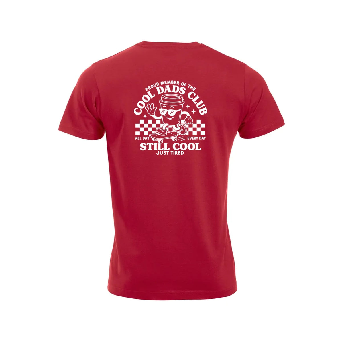 Cool Dads Club t-skjorte – Rød – bak