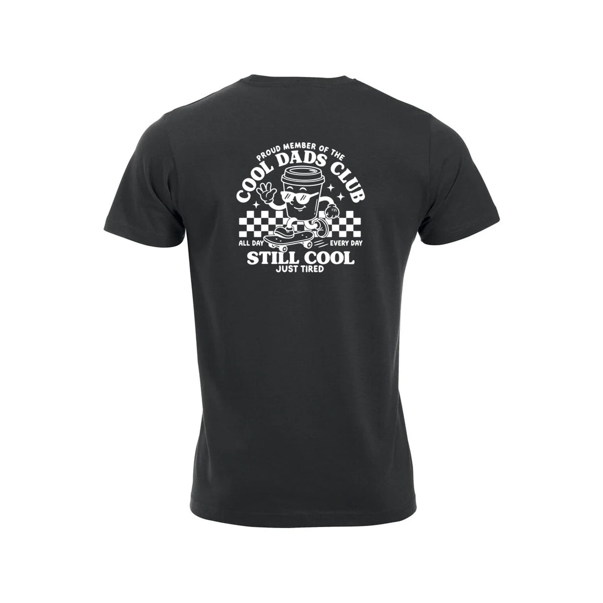 Cool Dads Club t-skjorte – Sort – bak